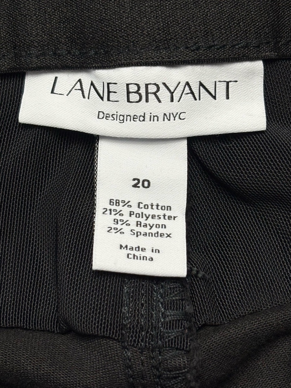 NWT Lane Bryant High Rise Super Stretch Bootcut Jeans Tummy Control Black 20 - Picture 11 of 15